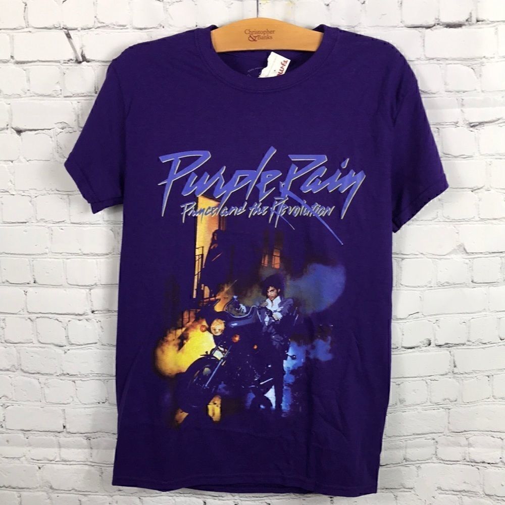 Prince and the Revolution Purple Rain Iconic Label NWT size Small